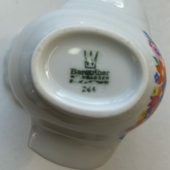 Vintage Bareuther Bavaria white floral ceramic bud vase dove bird made Germany - Picture 5 of 5